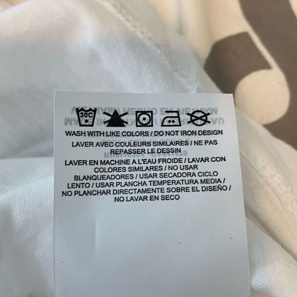 Converse Floral Logo Graphic Tee White Pink Yellow Knit Short Sleeve XXL - Picture 6 of 7